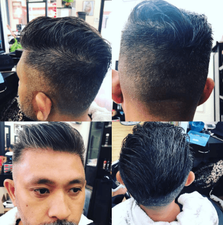 White double front entry doors installed at residential home